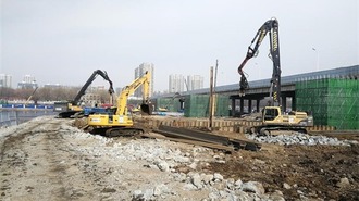 英国365bet体育_365bet手机官网_约彩365官旧版本网客户端下载工农桥改造工程全面进入桥梁下部结构施工阶段